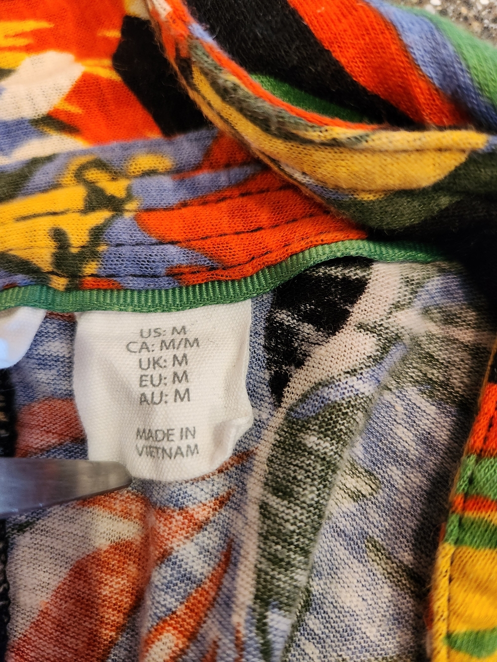 C&C California Tropical Floral Linen Blend V-Neck Dress Cap Sleeve Size M Resort - Picture 10 of 14
